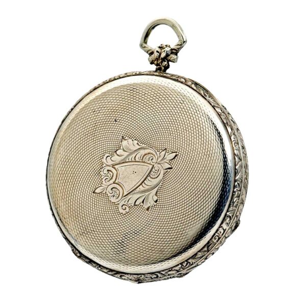 Swiss silver pocket with "Reaumur" temp. indication Circa 1855 Swiss silver pocket with "Reaumur" temp. indication Circa 1855