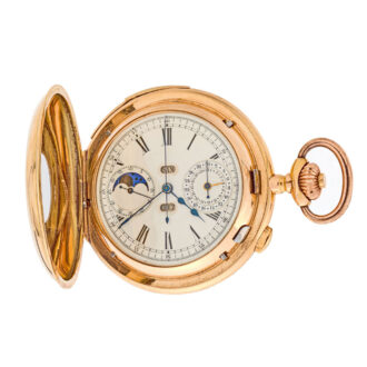 Swiss exceptionally pocket watch with 7 complications Circa 1900