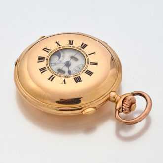 Swiss exceptionally pocket watch with 7 complications Circa 1900