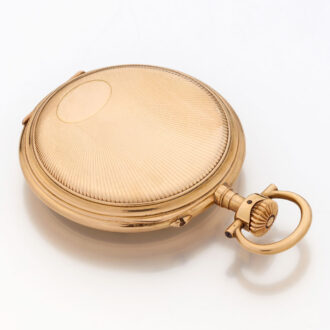 Swiss gold IWC pocket watch with sunburst pattern Circa 1913