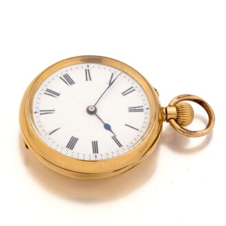 Small Swiss 18 carat gold lady's lever pocket watch Circa 1880