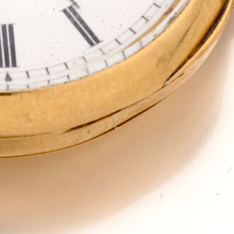 Small Swiss 18 carat gold lady's lever pocket watch Circa 1880