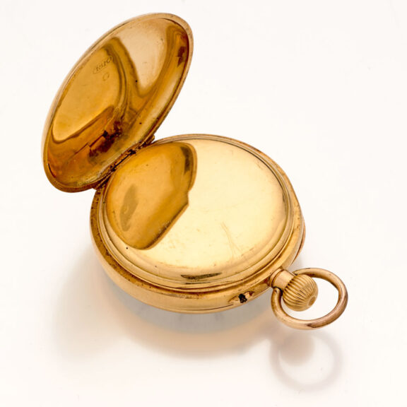 Small Swiss 18 carat gold lady's lever pocket watch Circa 1880 Small Swiss 18 carat gold lady's lever pocket watch Circa 1880