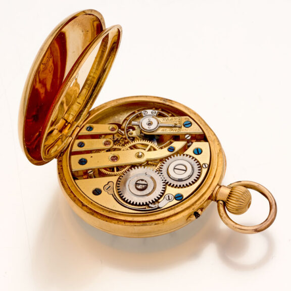 Small Swiss 18 carat gold lady's lever pocket watch Circa 1880Small Swiss 18 carat gold lady's lever pocket watch Circa 1880 Small Swiss 18 carat gold lady's lever pocket watch Circa 1880