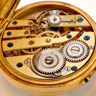Small Swiss 18 carat gold lady's lever pocket watch Circa 1880