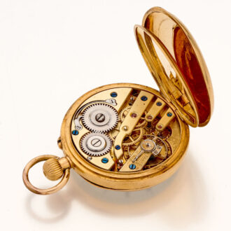 Small Swiss 18 carat gold lady's lever pocket watch Circa 1880