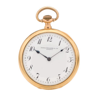 Swiss gold dress watch without second, polished case Circa 1890