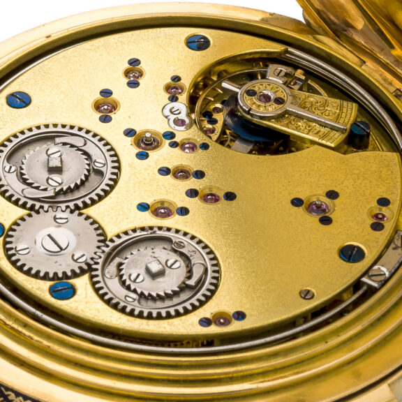 Fine and important Swiss gold complicated lever watch Circa 1890 Fine and important Swiss gold complicated lever watch Circa 1890