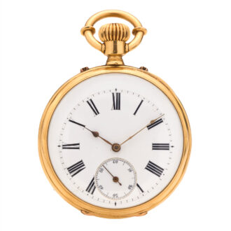 Fine Swiss gold double-sided pocket watch Circa 1870