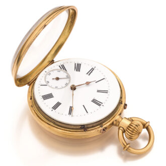 Fine Swiss gold double-sided pocket watch Circa 1870