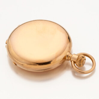 Fine Swiss 18 carat gold hunting cased pocket watch Circa 1877