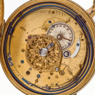 Rare Swiss silver carillon quarter repeating watch Circa 1800
