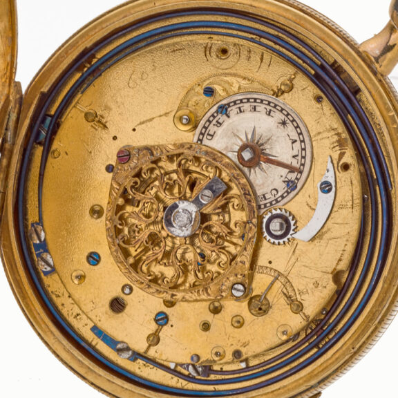 Rare Swiss silver carillon quarter repeating watch Circa 1800 Rare Swiss silver carillon quarter repeating watch Circa 1800