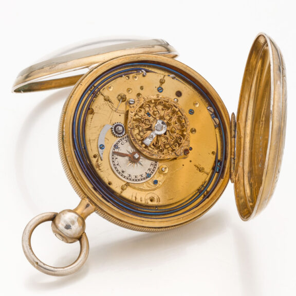 Rare Swiss silver carillon quarter repeating watch Circa 1800 Rare Swiss silver carillon quarter repeating watch Circa 1800