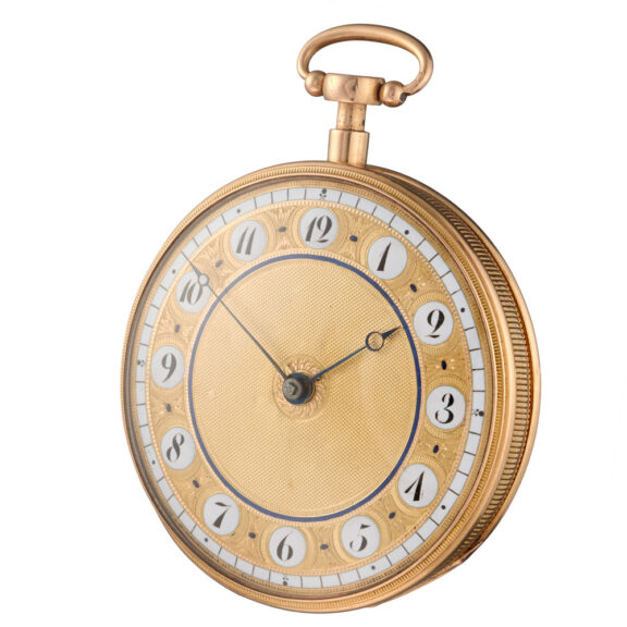 A gold Swiss quarter repeating musical watch Circa 1810 A gold Swiss quarter repeating musical watch Circa 1810