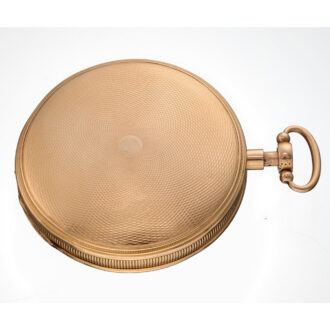 A gold Swiss quarter repeating musical watch Circa 1810