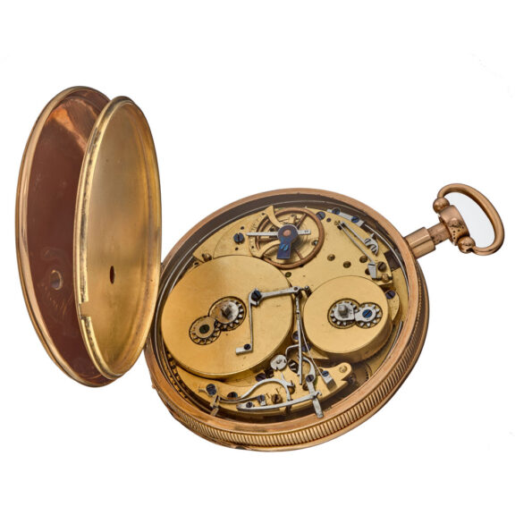 A gold Swiss quarter repeating musical watch Circa 1810 A gold Swiss quarter repeating musical watch Circa 1810