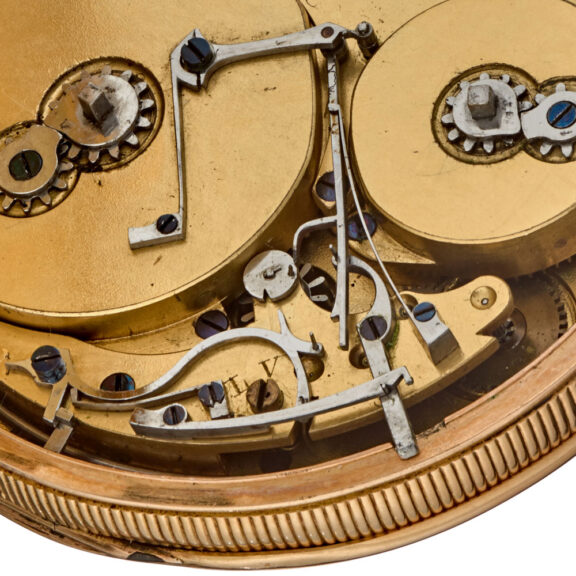 A gold Swiss quarter repeating musical watch Circa 1810 A gold Swiss quarter repeating musical watch Circa 1810