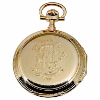 German 14k rose gold Glashütte pocket watch Circa 1900