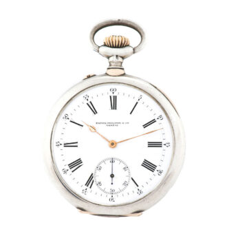 Swiss silver & pink gold pocket watch for Gondolo with Archives Extract Circa 1909