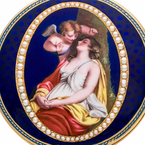 Swiss decorative gold and enamel verge watch Circa 1810 Swiss decorative gold and enamel verge watch Circa 1810