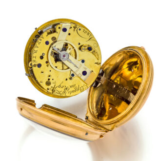 French 20 carat gold repeating cylinder watch Circa 1770