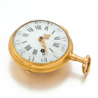 French 20 carat gold repeating cylinder watch Circa 1770