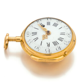 French 20 carat gold repeating cylinder watch Circa 1770