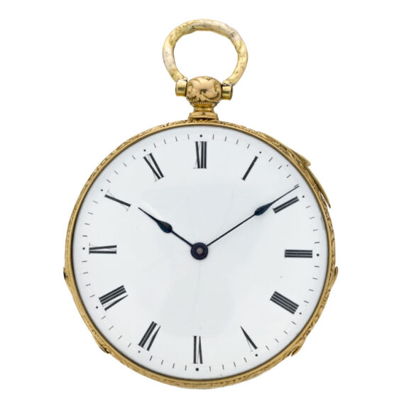 French gold quarter repeating lady's pocket watch Circa 1830 French gold quarter repeating lady's pocket watch Circa 1830