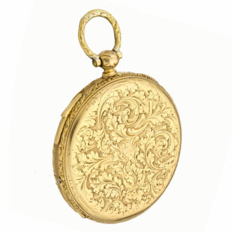 French gold quarter repeating lady's pocket watch Circa 1830