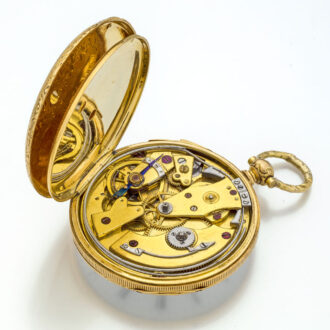 French gold quarter repeating lady's pocket watch Circa 1830