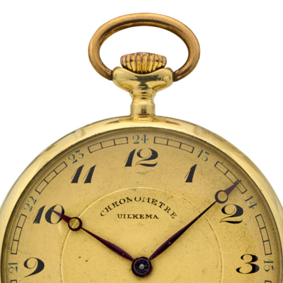 Diutch 14 carat gold keyless lever dress watch Circa 1929 Diutch 14 carat gold keyless lever dress watch Circa 1929