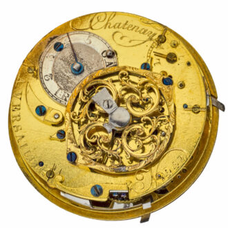 Fine French gold and enamel repeater à toc verge Circa 1780