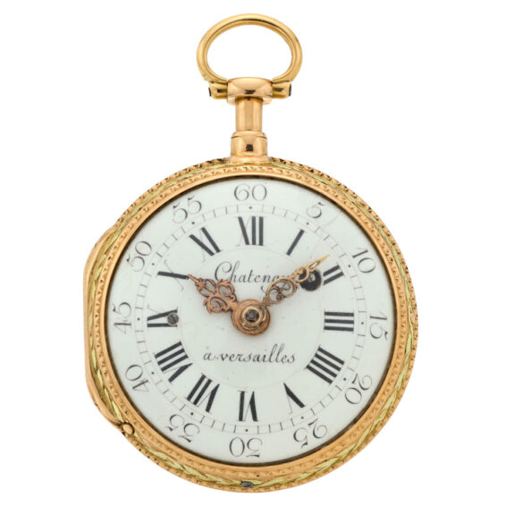 Fine French gold and enamel repeater à toc verge Circa 1780 Fine French gold and enamel repeater à toc verge Circa 1780