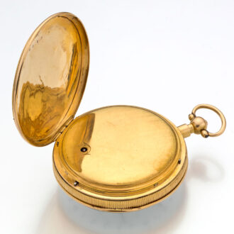 French gold verge with calendar and repetition Circa 1800