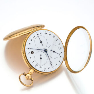 French gold verge with calendar and repetition Circa 1800