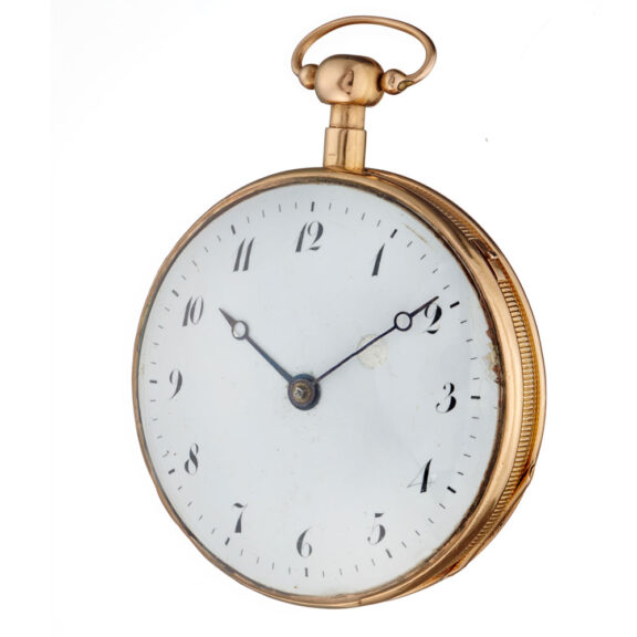 Swiss 18 carat gold quarter repeating verge Circa 1810 Swiss 18 carat gold quarter repeating verge Circa 1810