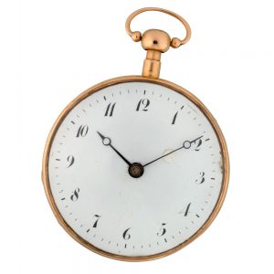 Swiss 18 carat gold quarter repeating verge Circa 1810