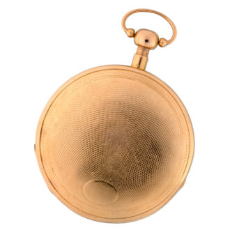 Swiss 18 carat gold quarter repeating verge Circa 1810