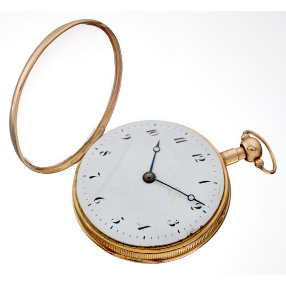 Swiss 18 carat gold quarter repeating verge Circa 1810 Swiss 18 carat gold quarter repeating verge Circa 1810