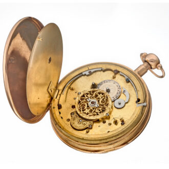 Swiss 18 carat gold quarter repeating verge Circa 1810