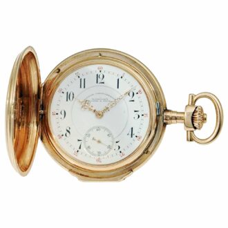 German 14kpink gold Glashütte pocket watch Circa 1898