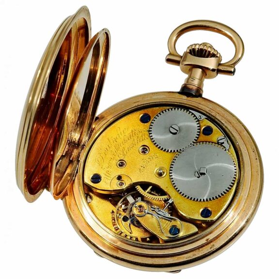 German 14kpink gold Glashütte pocket watch Circa 1898 German 14kpink gold Glashütte pocket watch Circa 1898