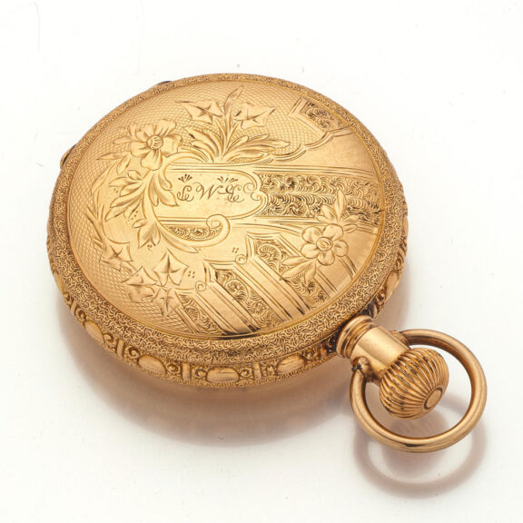 American 14k gold fully engraved lever watch Circa 1900 American 14k gold fully engraved lever watch Circa 1900