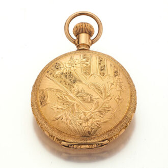 American 14k gold fully engraved lever watch Circa 1900