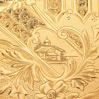 American 14k gold fully engraved lever watch Circa 1900