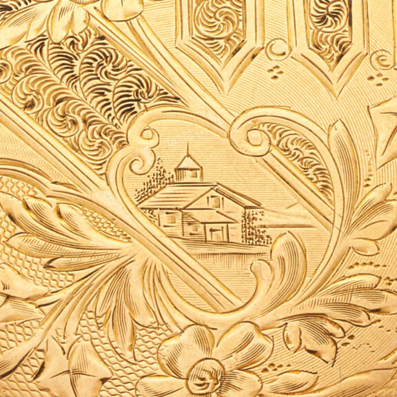 American 14k gold fully engraved lever watch Circa 1900 American 14k gold fully engraved lever watch Circa 1900