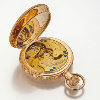 American 14k gold fully engraved lever watch Circa 1900