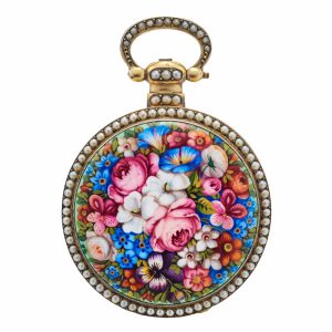 Rare Swiss gilt duplex watch for the Chinese market Circa 1860