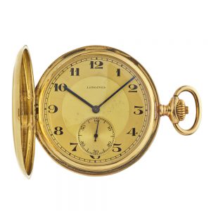 Swiss 14k yellow gold open faced lever watch Circa 1940